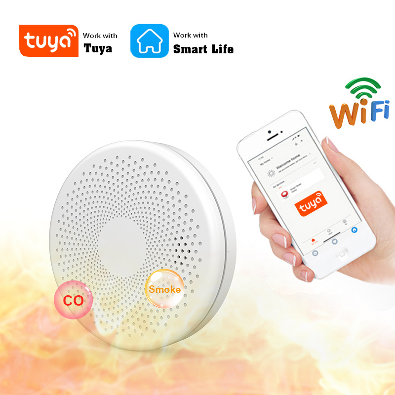 2 in 1 Version WiFi Tuya Smart - Smoke Detector Interconnected avis et prix