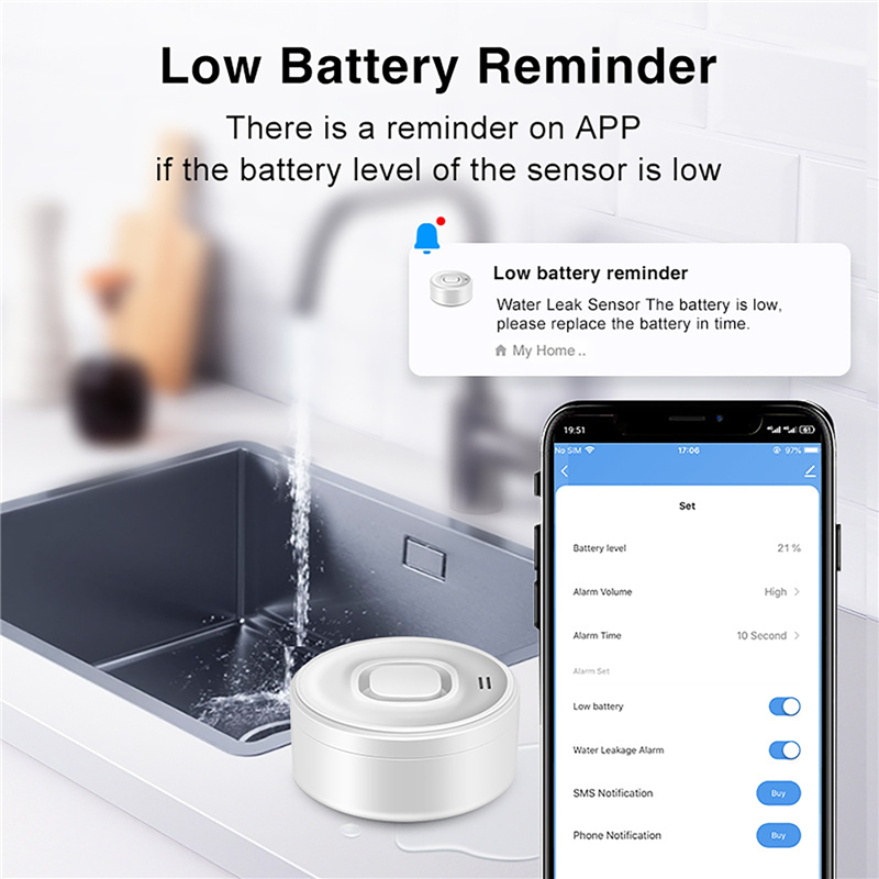 Tuya Smart WIFI Water Leak Sen - Water Alarm Sensor avis et prix