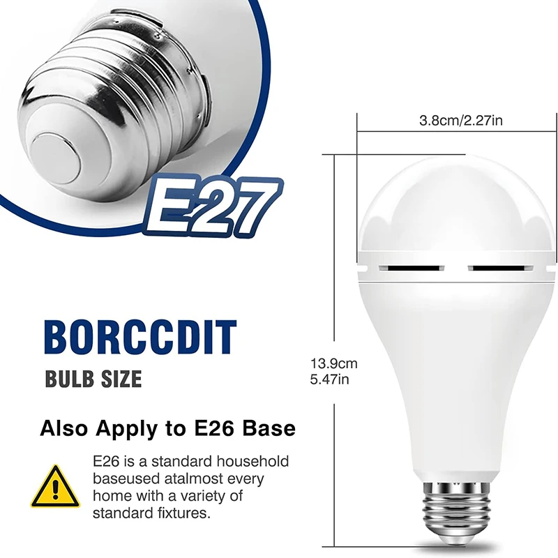 1/3 Pcs Rechargeable Bulb LED  - Power Outage Light avis et prix