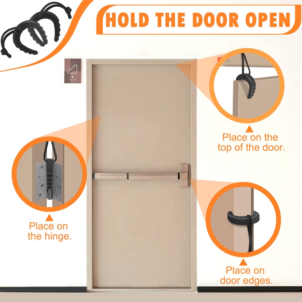 Easy to Use Rubber Door Jam Fi - Door Stop Alarm avis et prix