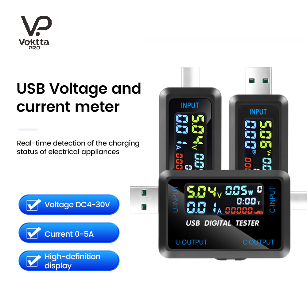 USB Tester 10 in 1 DC Digital  - Co Detector Plug avis et prix