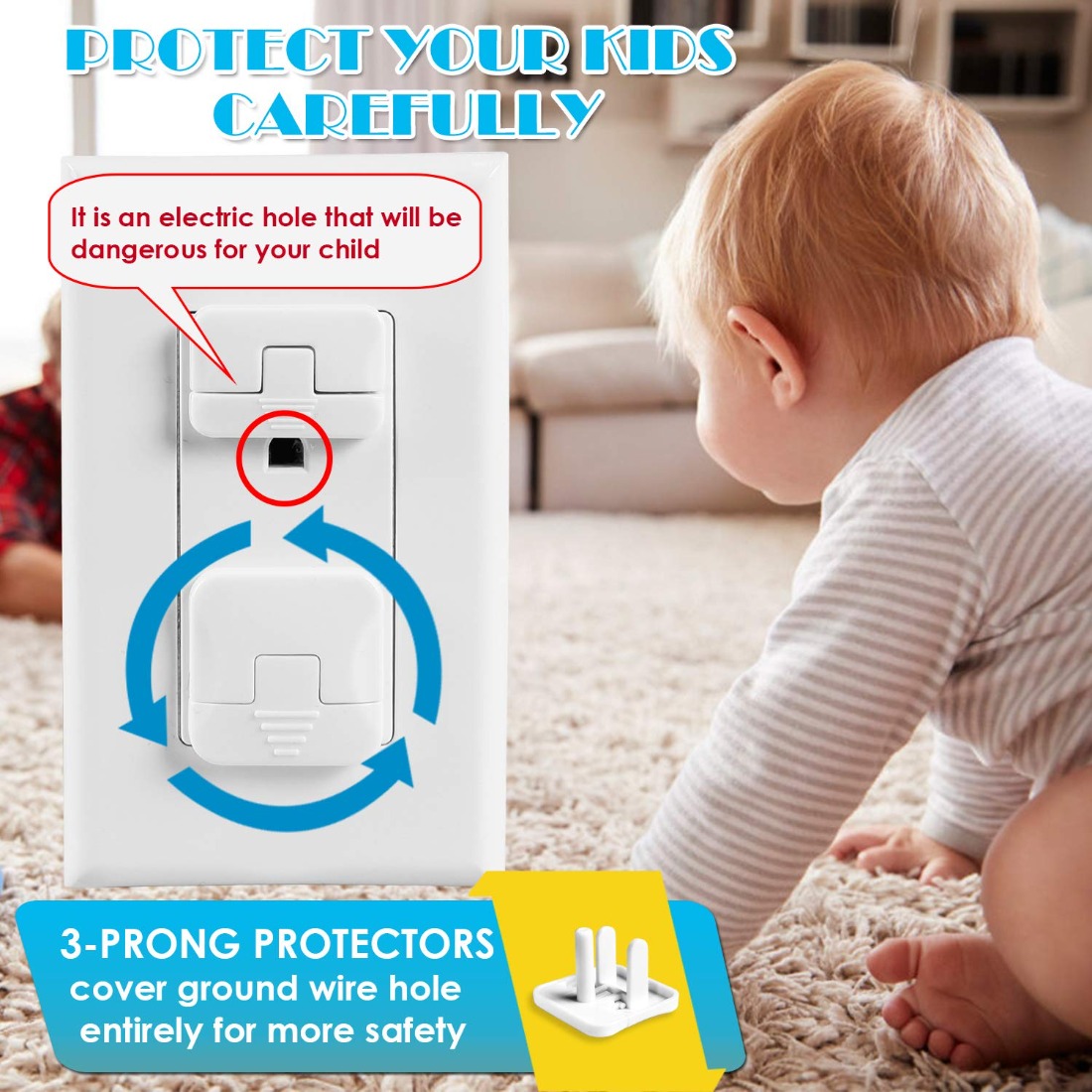 38 Pcs White Plastic Childproo - Outlet Cover Baby avis et prix