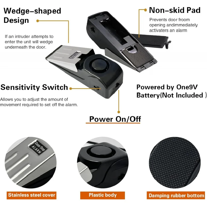 120db Wireless Door Stop Stopp - Door Stop Alarm avis et prix