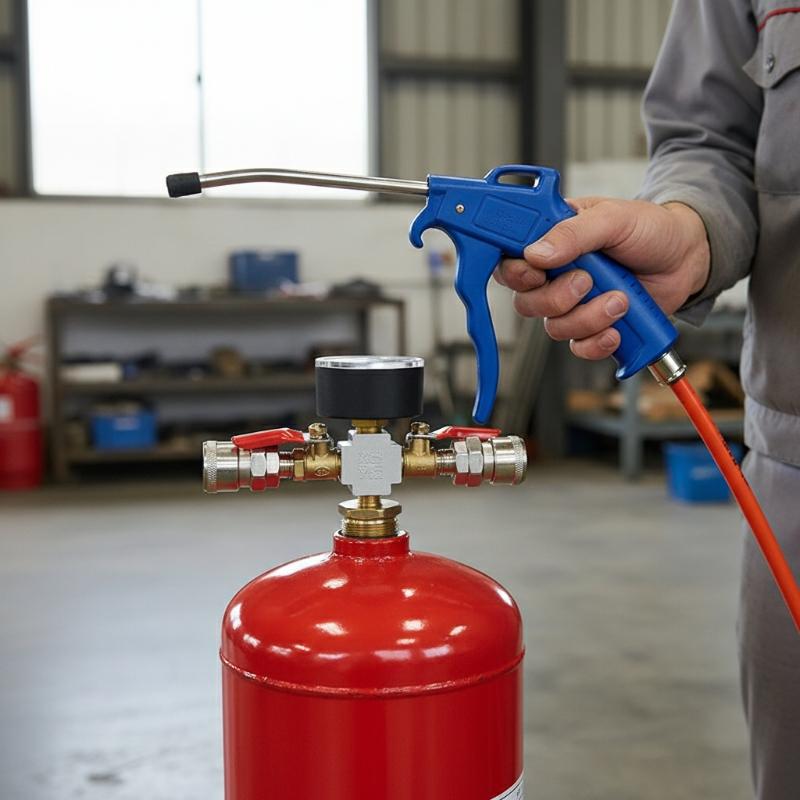 Portable Mobile Air Compressor - Fire Extinguisher Small avis et prix