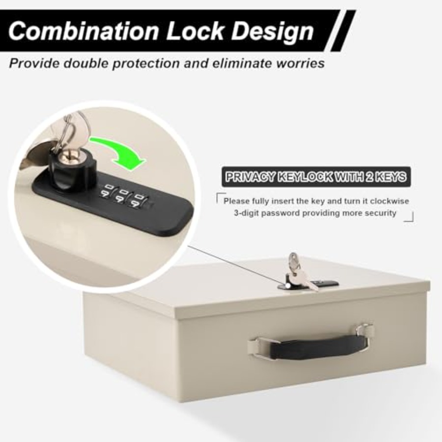 Fireproof Document Box with Ke - Fire Safe Document avis et prix