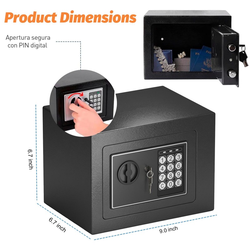 Digital Electronic Safe Box wi - Lockbox Key Secure avis et prix