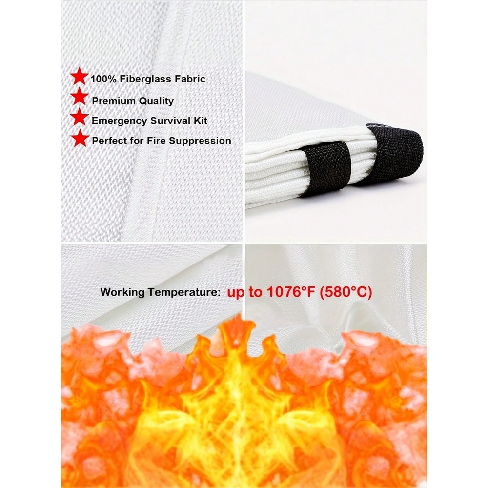 Fire Blanket 39.37 X 39.37 Inc - Fire Blanket Kitchen avis et prix