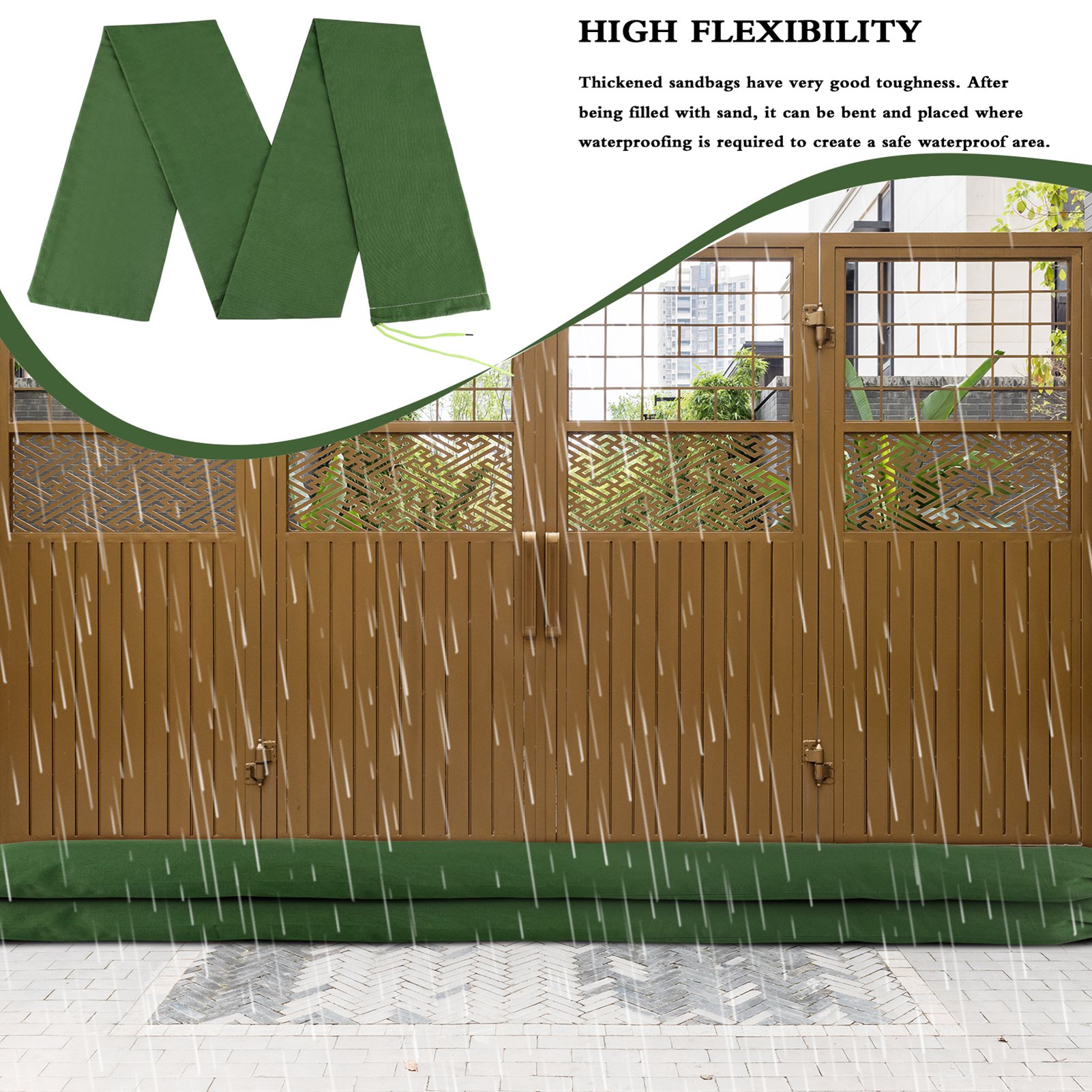 Sandbag Long Sandbag Green Can - Flood Barrier Bag avis et prix