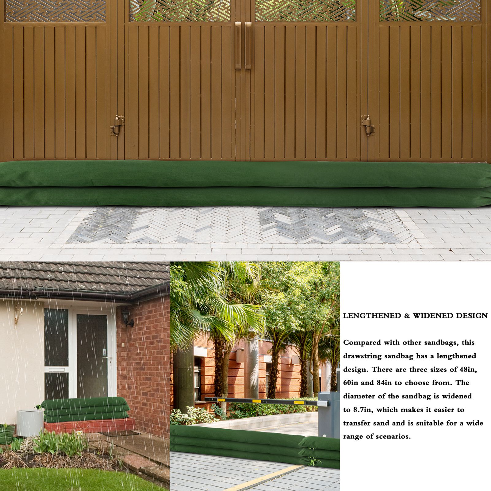 Sandbag Long Sandbag Green Can - Flood Barrier Bag avis et prix