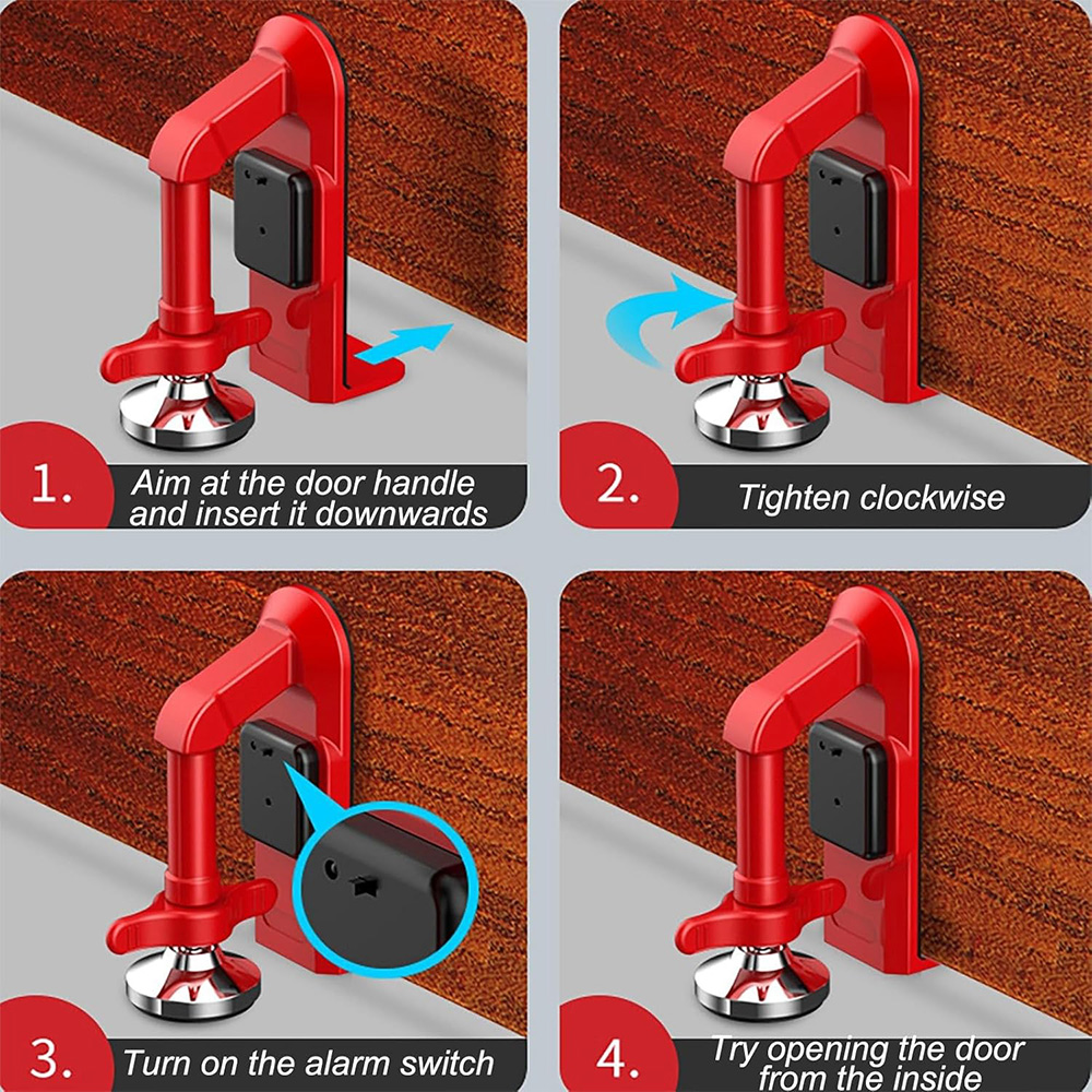 Battery Powered Alarm Door Sto - Door Stop Alarm avis et prix