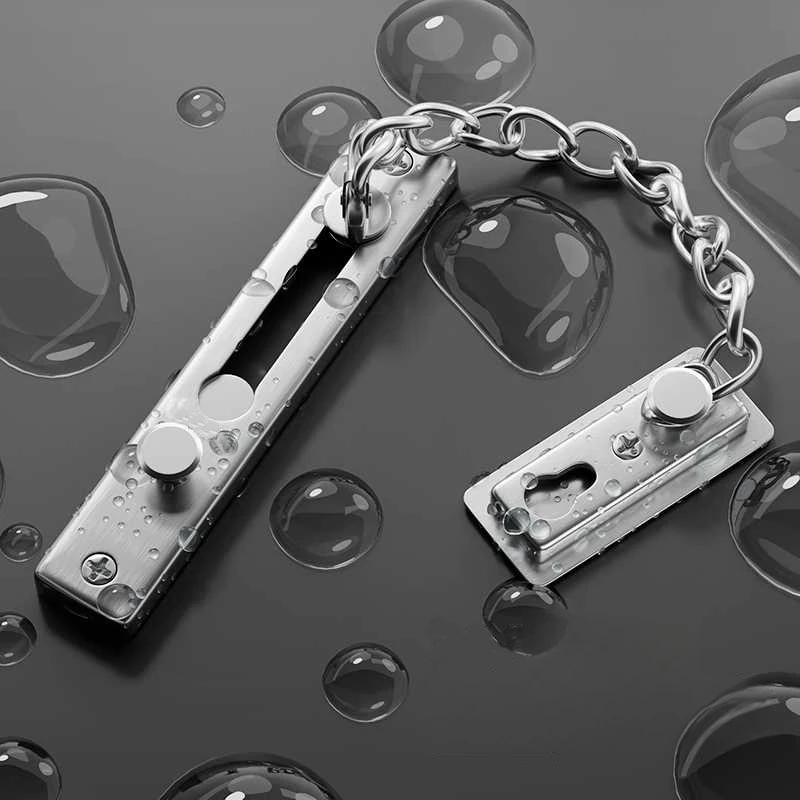 No Drill Stainless Steel Secur - Security Chain Door avis et prix