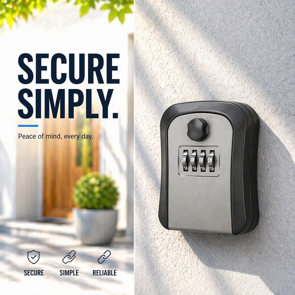 Key Lock Box Wall Mount Lockbo - Lockbox Key Secure avis et prix
