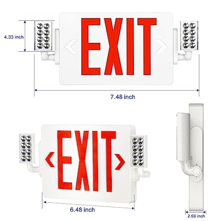 Spectsun 1 Pack Exit Signs wit - Emergency Exit Sign avis et prix