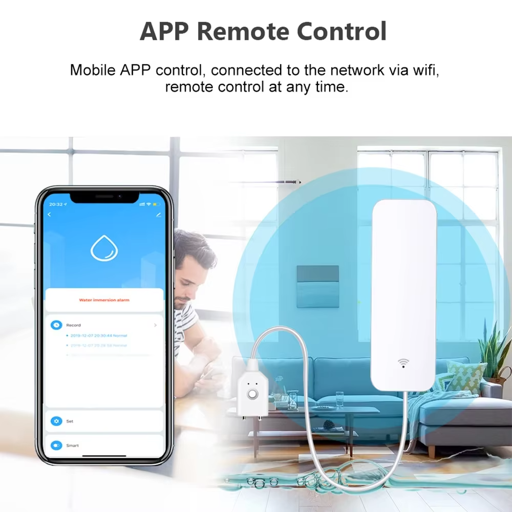 ZigBee WiFi Water Leak Sensor  - Water Alarm Sensor avis et prix