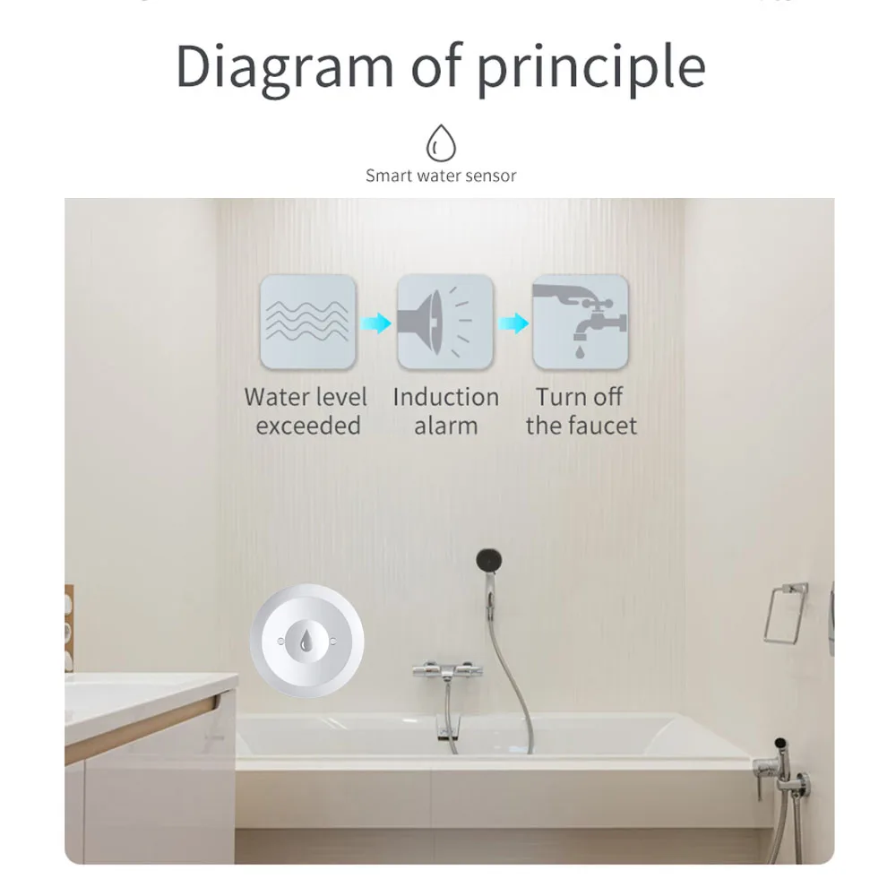 Haozee Tuya Smart ZigBee3.0 Sm - Water Alarm Sensor avis et prix