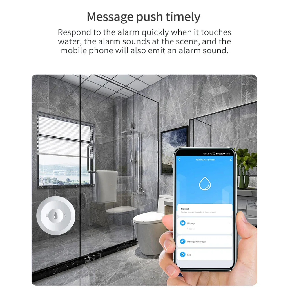 Haozee Tuya Smart ZigBee3.0 Sm - Water Alarm Sensor avis et prix