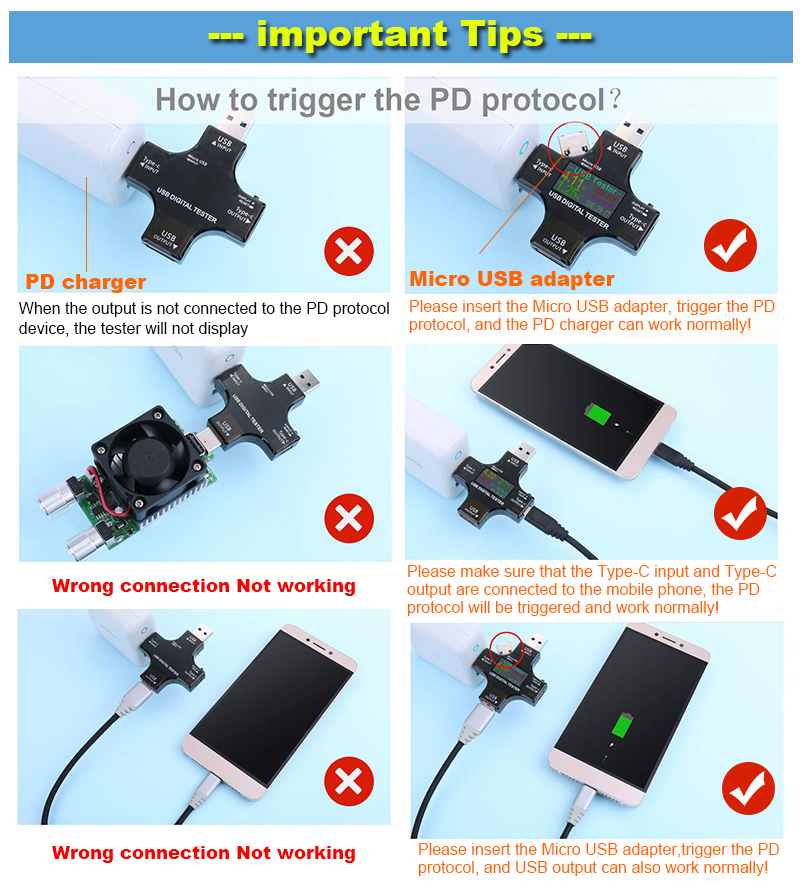 8.0A USB Tester DC Type-C PD D - Co Detector Plug avis et prix