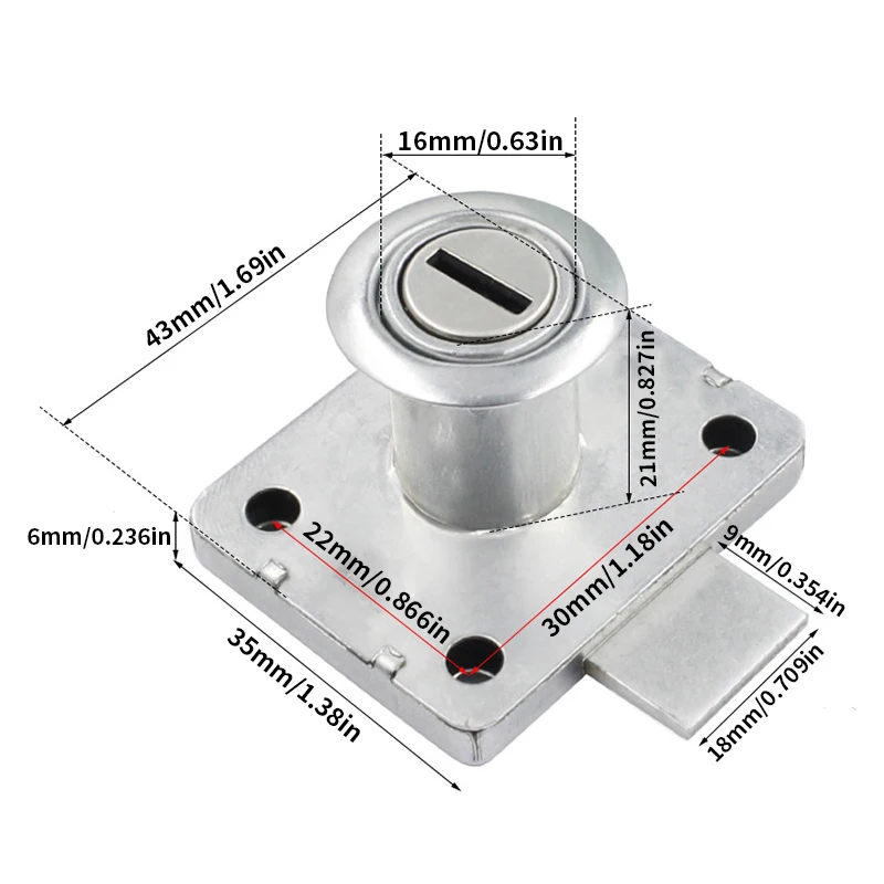Drawer lock with key, used for - Medicine Cabinet Lock avis et prix