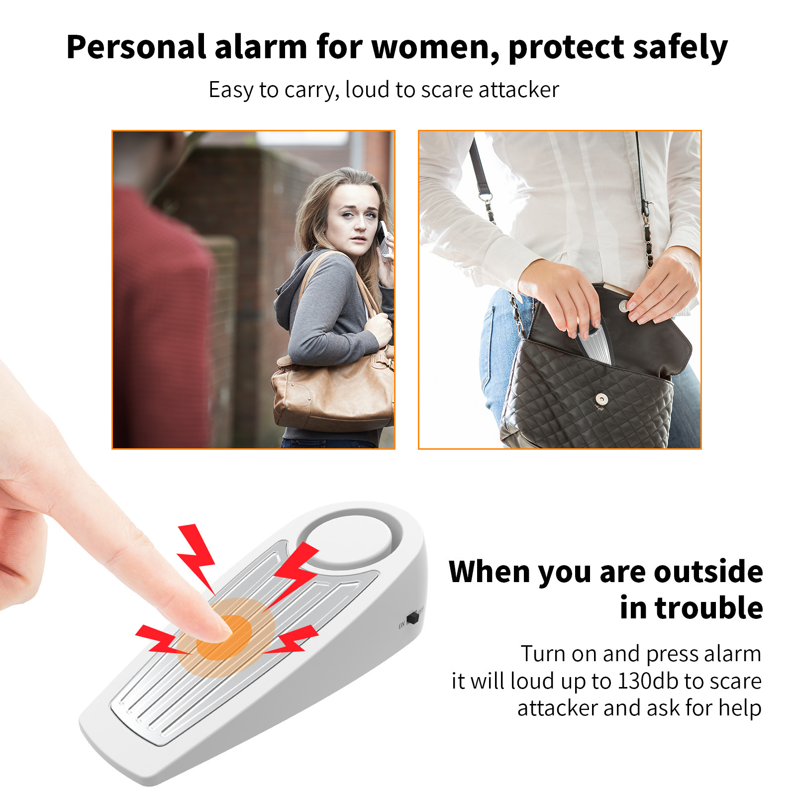 Wireless 130dB Door Stop Alarm - Door Stop Alarm avis et prix