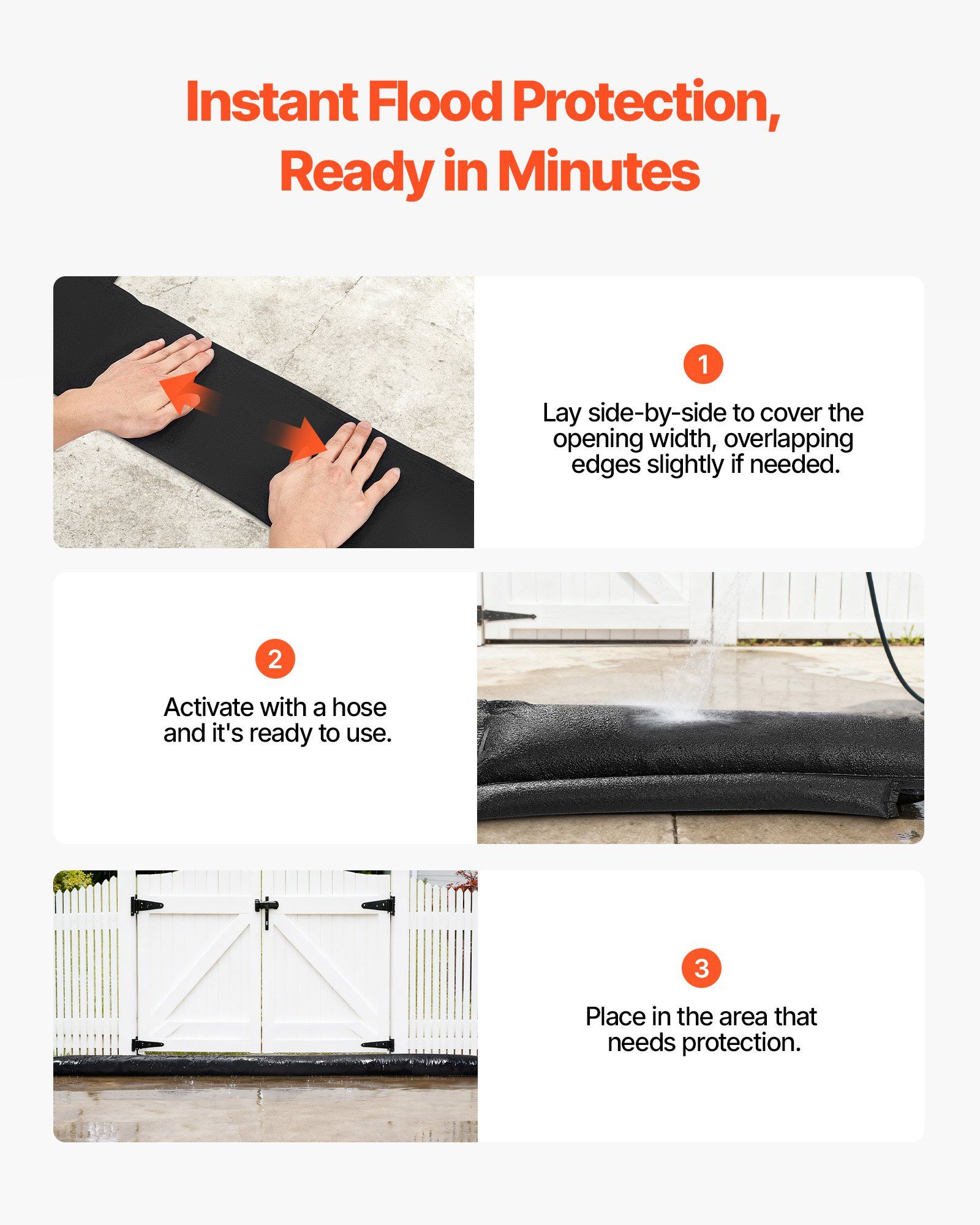 Flood Barrier, 8 Pack, 1.6 x 1 - Flood Barrier Bag avis et prix