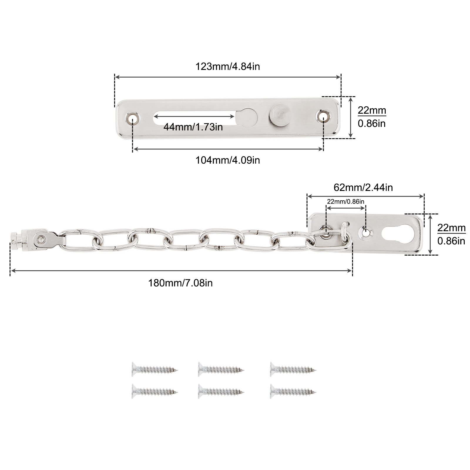 Solid Security Door Sliding Ch - Security Chain Door avis et prix