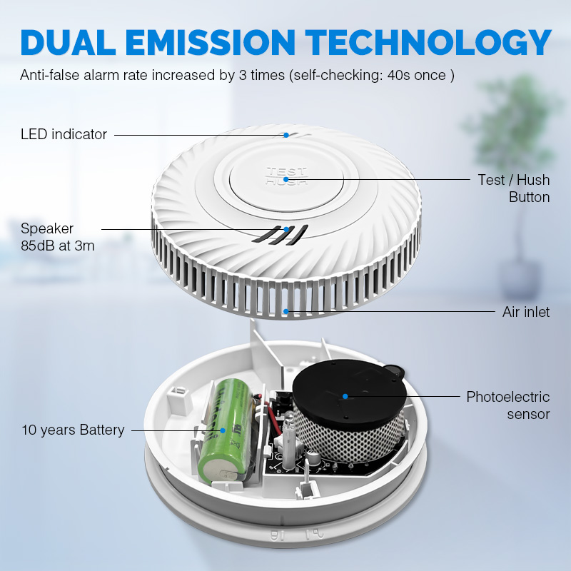 10 Years Battery Powered Hotel - Smoke Detector Interconnected avis et prix