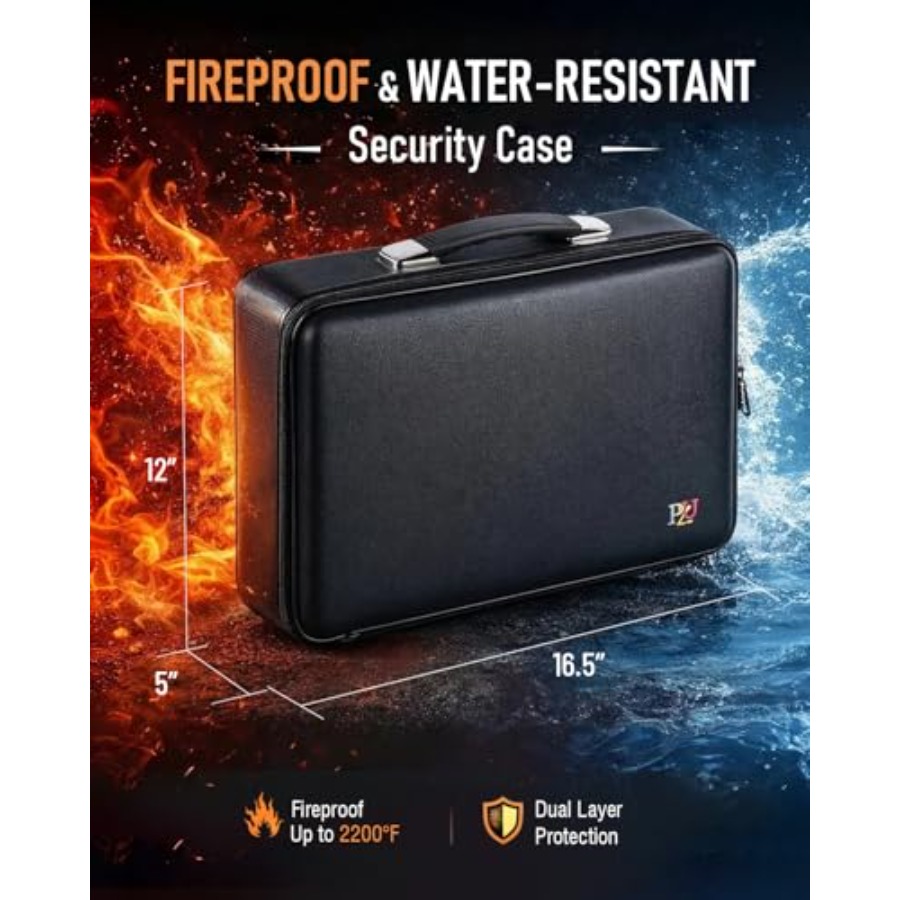 Fireproof Document Box - Hard- - Fire Safe Document avis et prix