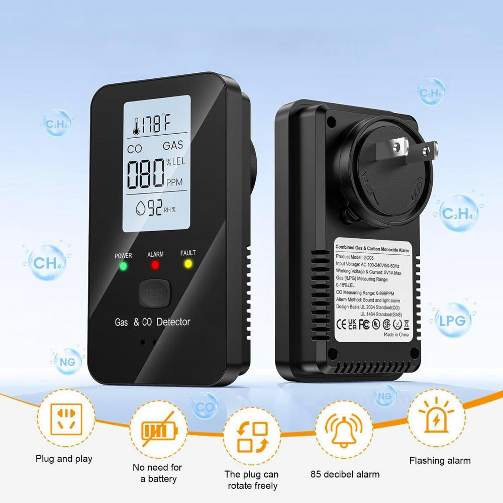 Natural Gas & Carbon Monoxide  - Co Detector Plug avis et prix