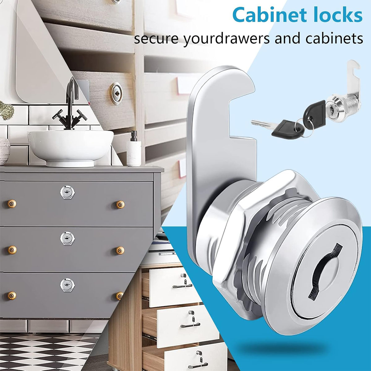 Single Unlock Set,1 Pack Keyed - Medicine Cabinet Lock avis et prix