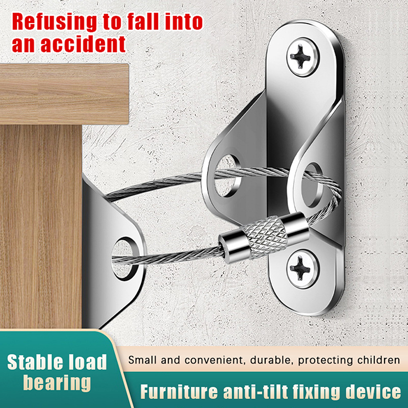 1Set Anti-Tip Furniture Anchor - Earthquake Anchor Strap avis et prix