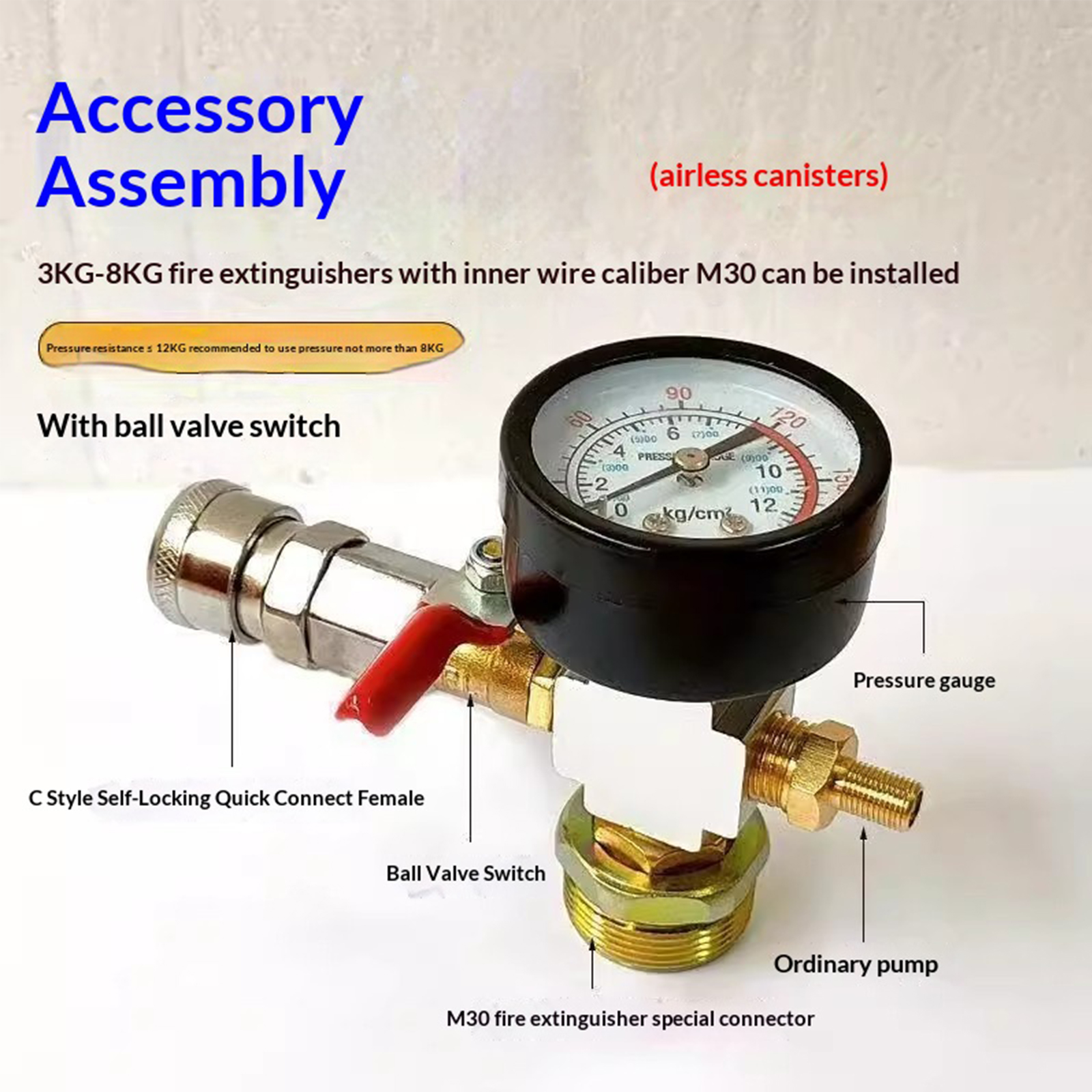Small Air Tank Pressures Adapt - Fire Extinguisher Small avis et prix