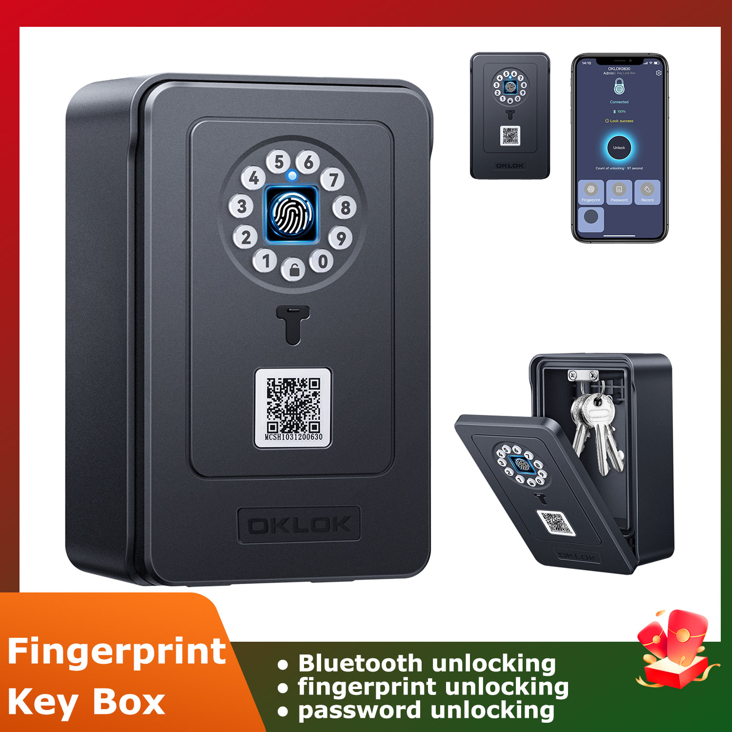 Wireless Smart lock Box Blueto - Lockbox Key Secure avis et prix