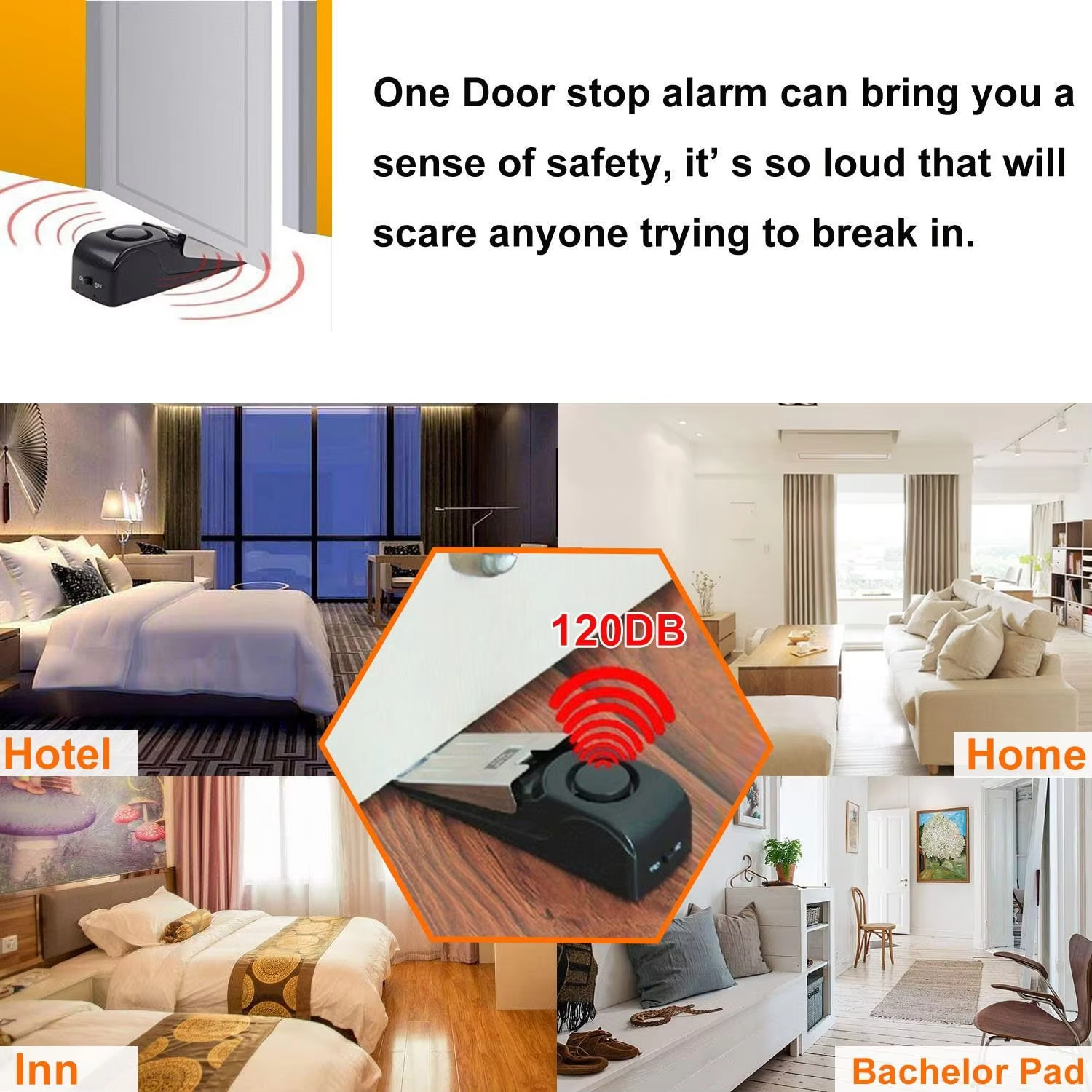 120db Wireless Stainless Steel - Door Stop Alarm avis et prix