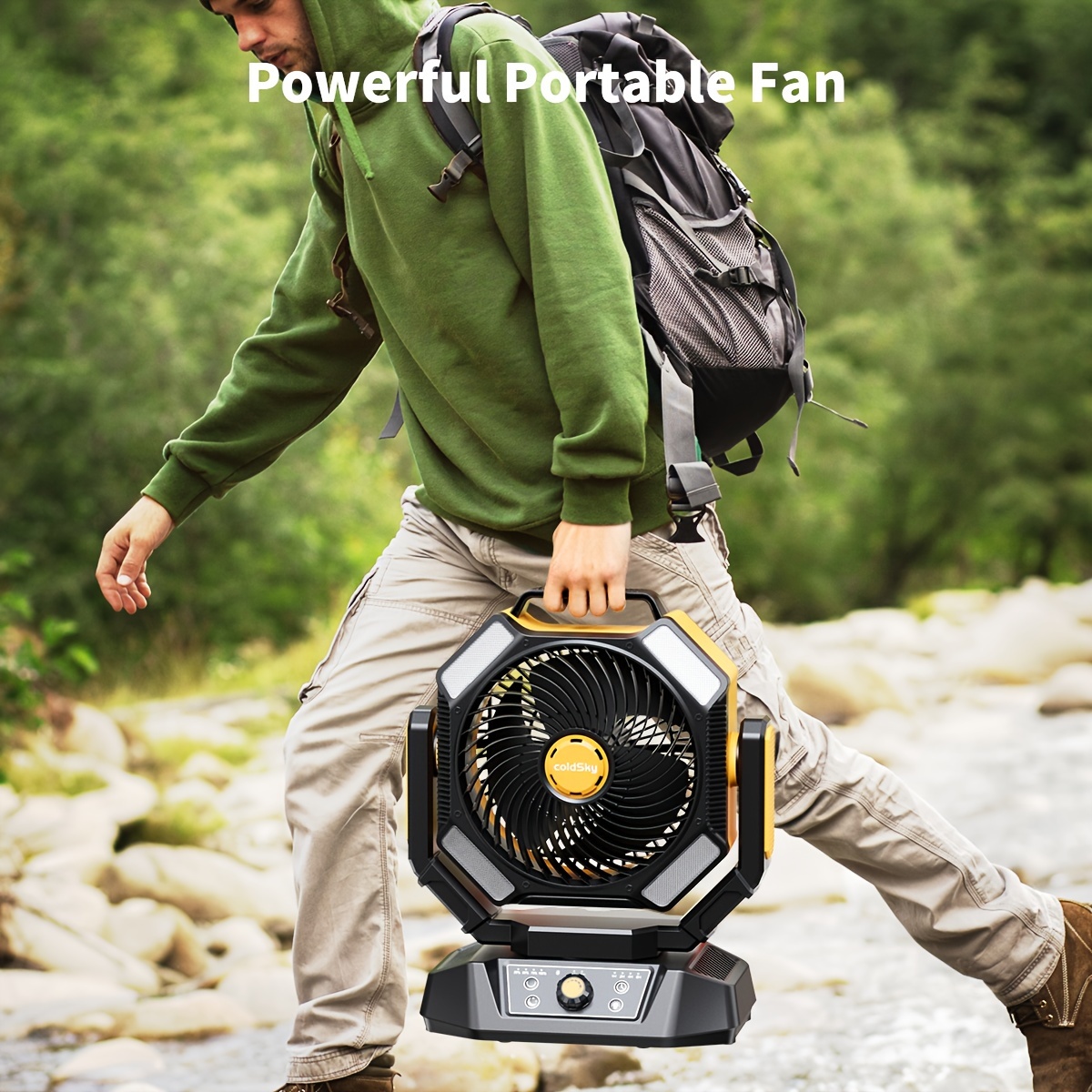 coldSky  Camping Fan, Battery  - Power Outage Light avis et prix