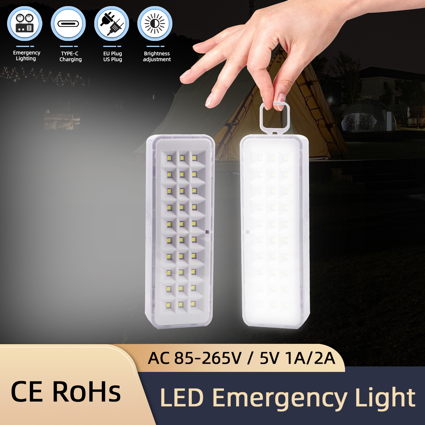 30/60LED Emergency Fire Fighti - Power Outage Light avis et prix