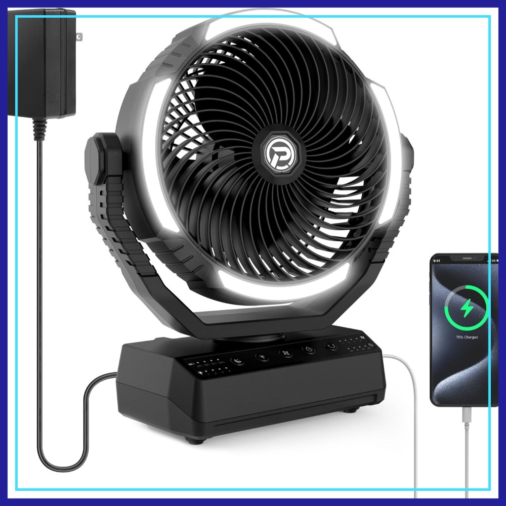 20000mAh Camping Fan with Ligh - Power Outage Light avis et prix