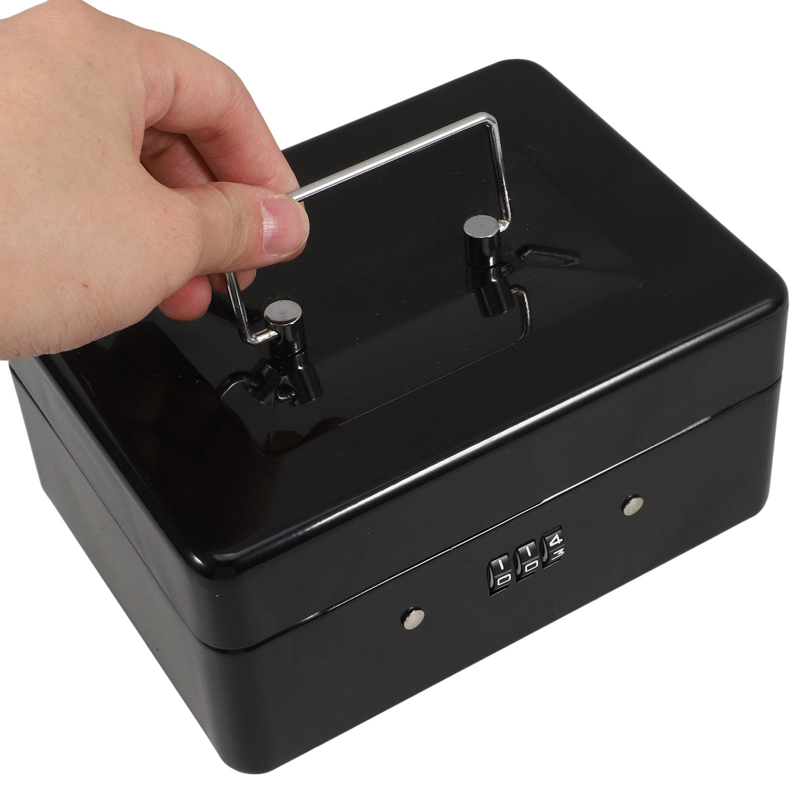 Small Lockable Steel Cash Box  - Lockbox Key Secure avis et prix