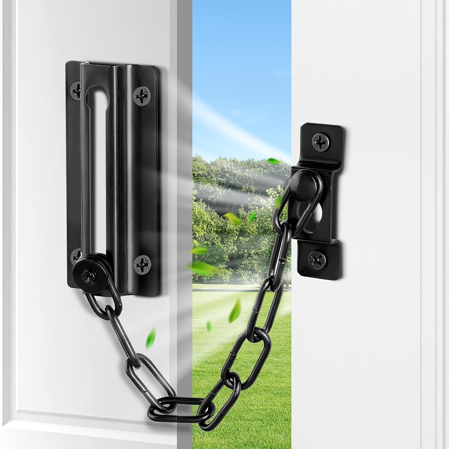 2 Pack Door Chain Lock Black,  - Security Chain Door avis et prix