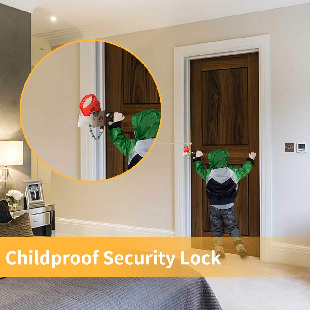 KAK Portable Door Lock Keyless - Security Chain Door avis et prix