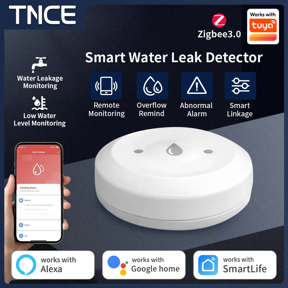 TNCE ZigBee3.0 Tuya Smart Wate - Water Alarm Sensor avis et prix