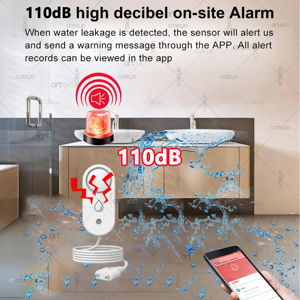 Zigbee Water Leakage Sensor Fl - Water Alarm Sensor avis et prix