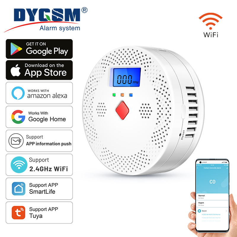 Tuya WiFi Smart Carbon Monoxid - Co Detector Plug avis et prix
