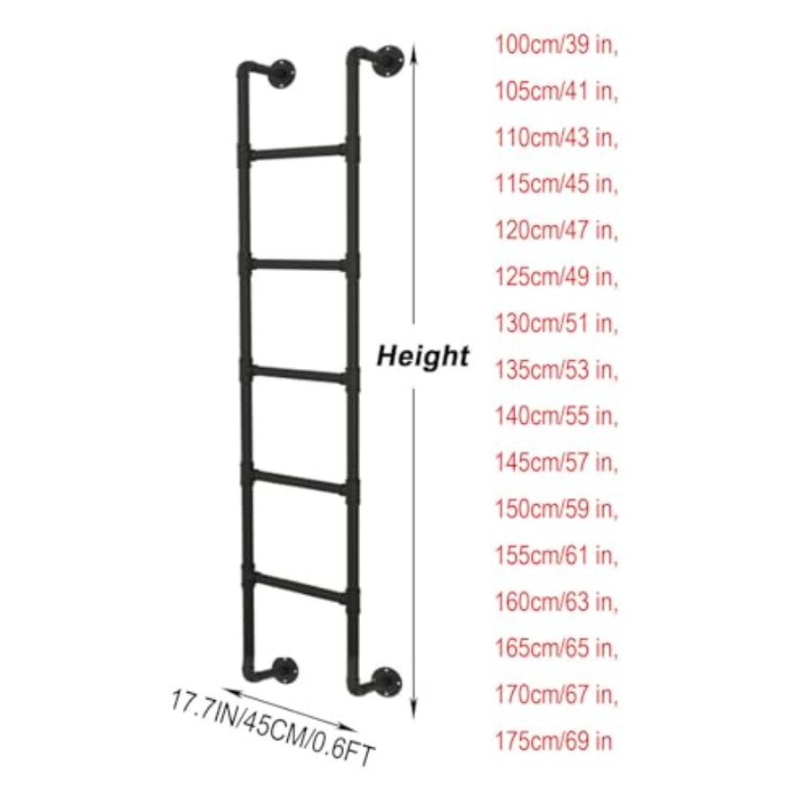 Wall Mounted Metal Step Ladder - Fire Escape Ladder avis et prix
