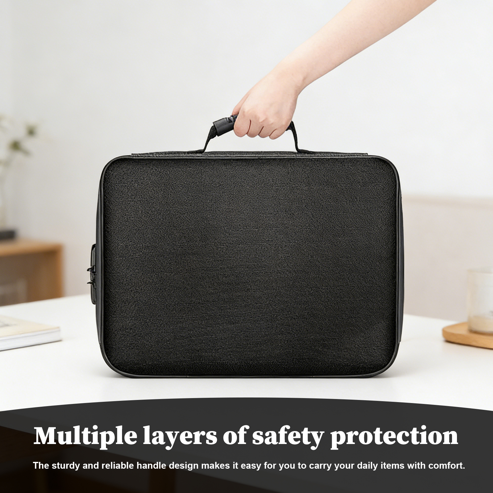 Fireproof Document Bag with Lo - Fire Safe Document avis et prix