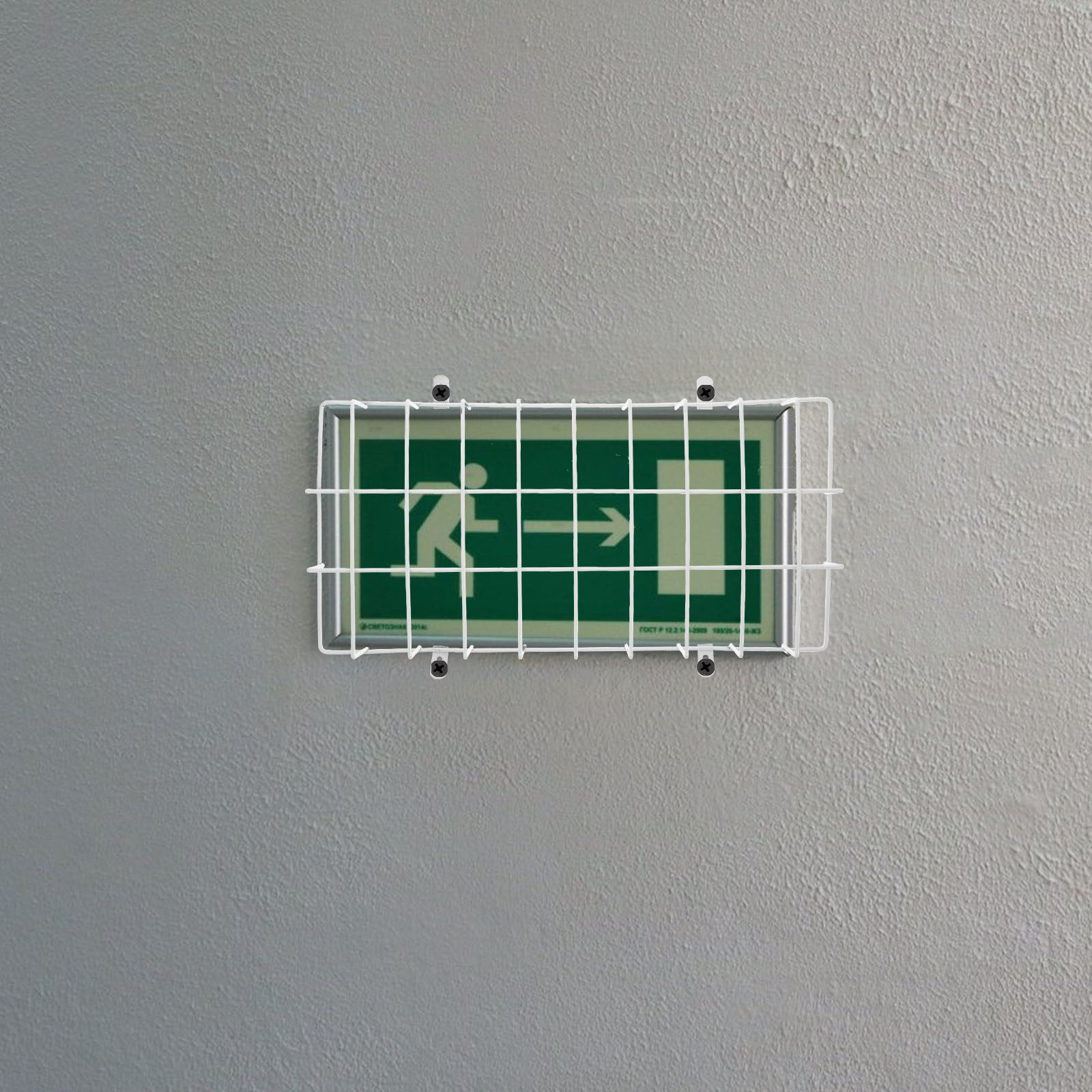 Exit Sign Wire Guard Stainless - Emergency Exit Sign avis et prix