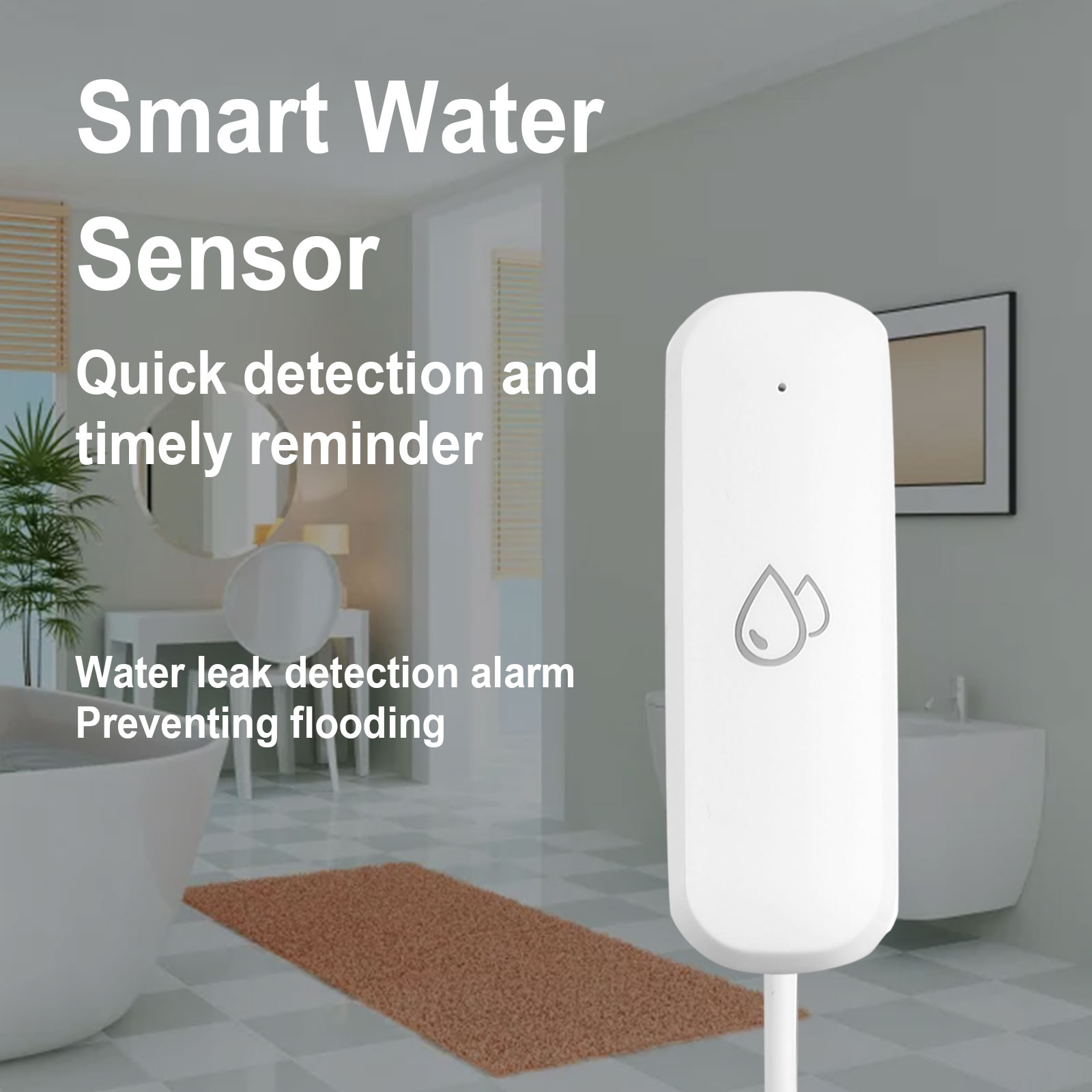 Practical Solar Leakage Alarm  - Water Alarm Sensor avis et prix
