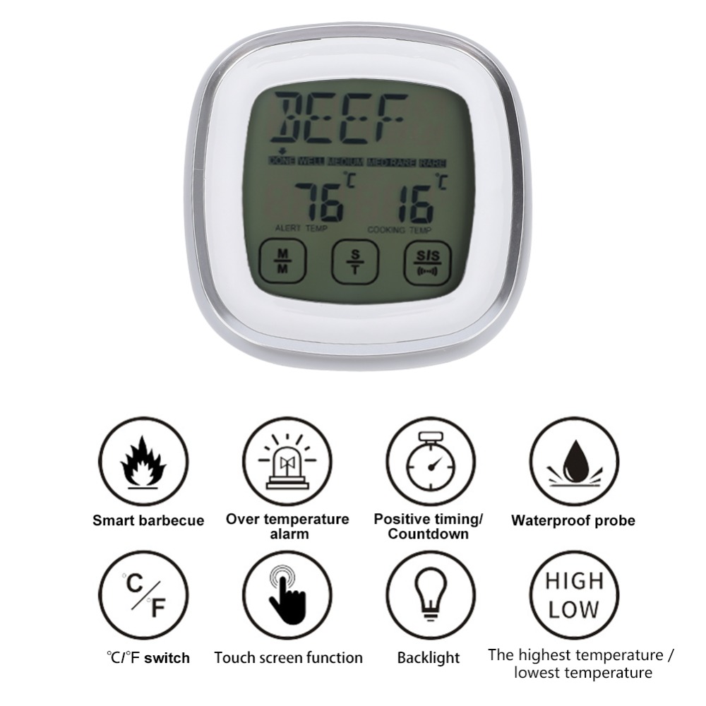 Touch Screen Digital Meat Ther - Pool Alarm Float avis et prix
