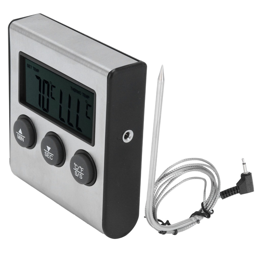Silver Digital BBQ Meat Thermo - Pool Alarm Float avis et prix