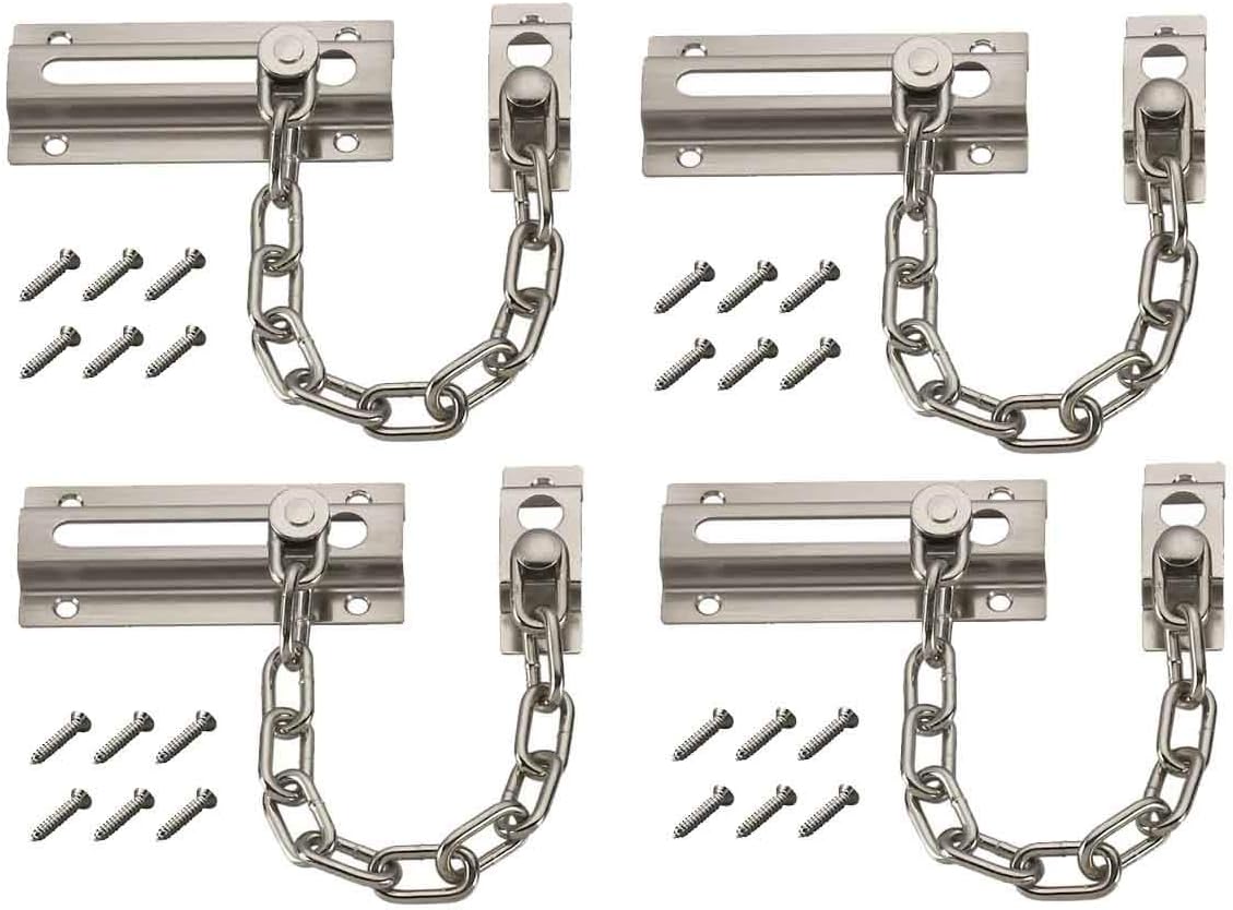 4PCS Door Chain Guard Security - Security Chain Door avis et prix