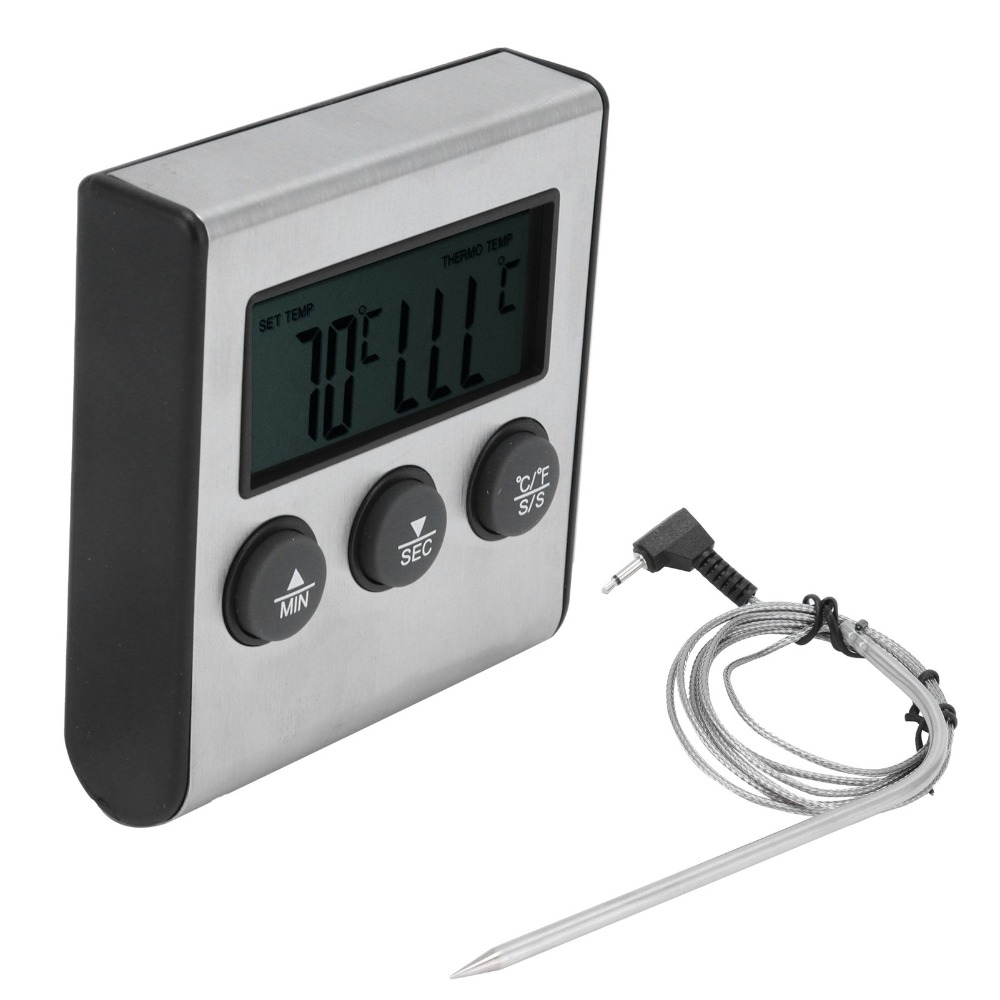 Silver Digital BBQ Meat Thermo - Pool Alarm Float avis et prix